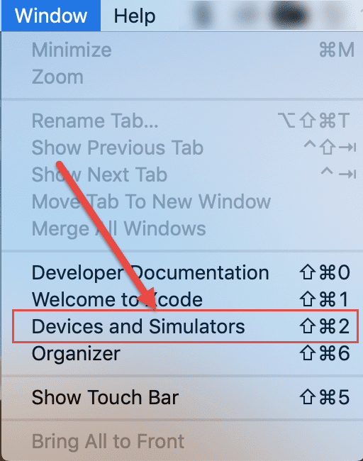 XCode Devices and Simulators