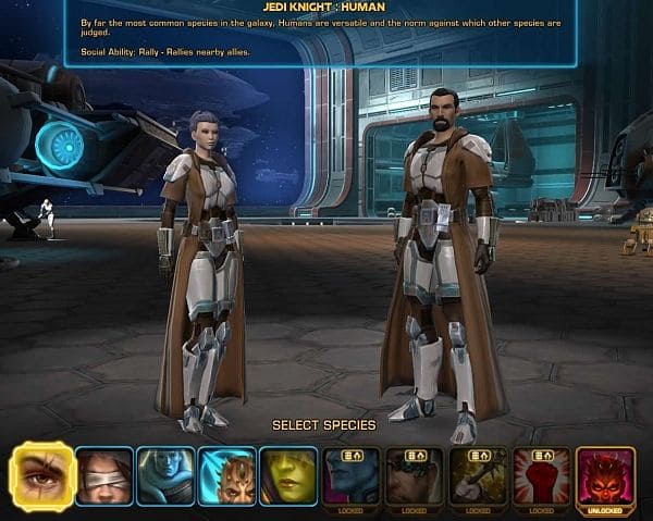 Создание персонажа в Star Wars The Old Republic