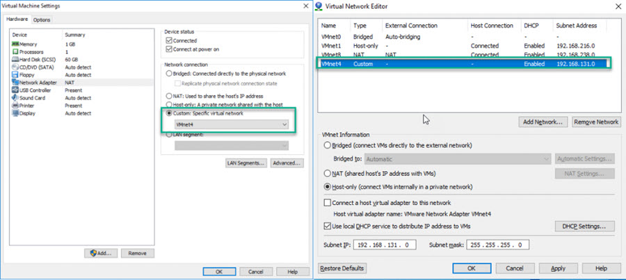 Приклад кастомних налаштувань в VMware Workstation